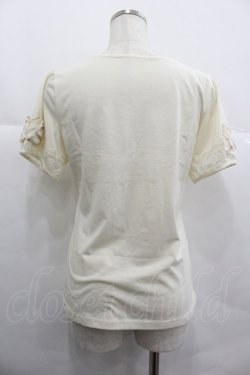 画像2: axes femme / リボン&蝶袖インナーPO M キナリ I-25-12-29-038-AX-TO-SA-ZI