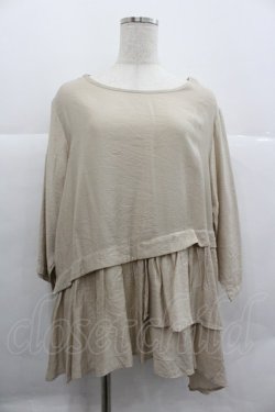 画像1: axes femme / 裾フリルトップス  アイボリー I-25-12-29-040-AX-TO-SA-ZI