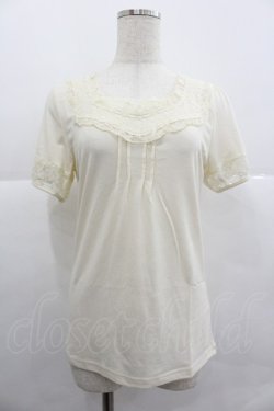 画像1: axes femme / リボン&蝶袖インナーPO M キナリ I-25-12-29-005-AX-TO-SA-ZI