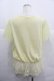 画像2: axes femme / レース切り替えシフォン半袖トップス  イエロー I-25-12-29-044-AX-TO-SA-ZI (2)