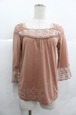 画像1: axes femme / カラーレースインナーPO  ピンク I-25-12-29-047-AX-TO-SA-ZI