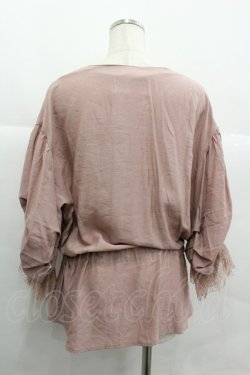 画像2: axes femme / ウエストギャザーブラウス Ｍ ピンク I-25-12-29-048-AX-BL-SA-ZI