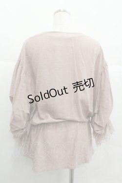 画像2: axes femme / ウエストギャザーブラウス Ｍ ピンク I-25-12-29-048-AX-BL-SA-ZT563