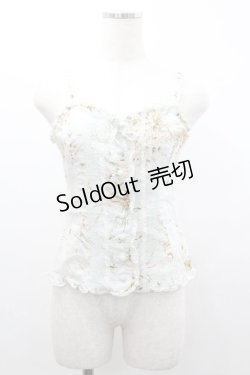 画像1: PINK HOUSE / 薔薇ブーケプリントキャミブラウス  サックス I-26-01-04-001-LO-BL-SA-ZI