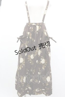 画像1: PINK HOUSE / 薔薇プリントスカート  ブラウン I-26-01-04-050-LO-SK-SA-ZI