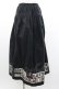 画像1: PINK HOUSE / 裾ワッペンスカート  黒 I-26-01-04-051-LO-SK-SA-ZI (1)
