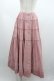 画像1: WONDERFUL WORLD / 裾ピコフリル段スカート  ピンク I-26-01-04-063-LO-SK-SA-ZI (1)