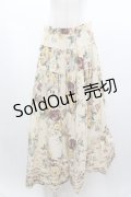 WONDERFUL WORLD / ローズブーケプリントスカート  アイボリー I-26-01-04-064-LO-SK-SA-ZI