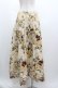 画像2: WONDERFUL WORLD / ローズブーケプリントスカート  アイボリー I-26-01-04-064-LO-SK-SA-ZI (2)