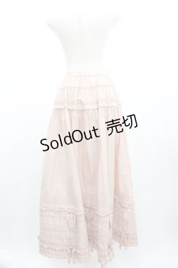 画像3: PINK HOUSE / 裾ハートワッペンピンタックスカート  ピンク I-26-01-04-068-LO-SK-SA-ZI