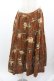画像1: PINK HOUSE / 果物籠プリントスカート  ブラウン I-26-01-04-069-LO-SK-SA-ZI (1)