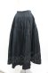 画像2: WONDERFUL WORLD / 裾ピンタックスカート  黒 I-26-01-04-073-LO-SK-SA-ZI (2)