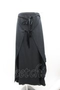 PINK HOUSE / エプロンデザインロングスカート  黒 I-26-01-04-076-LO-SK-SA-ZI