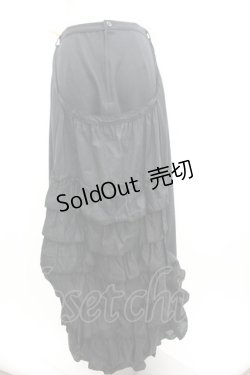 画像2: PINK HOUSE / エプロンデザインロングスカート  黒 I-26-01-04-076-LO-SK-SA-ZI