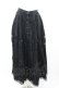 画像1: INGEBORG / レース切り替えスカート  黒 I-26-01-04-077-LO-SK-SA-ZI (1)