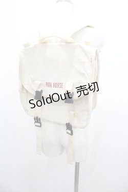 画像1: BABY PINK HOUSE / ロゴリュック  アイボリー I-26-01-04-082-0-BG-SA-ZI