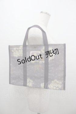 画像1: WONDERFUL WORLD / 雛菊ブーケ総柄スクエアバッグ  パープル I-26-01-04-084-LO-BG-SA-ZI