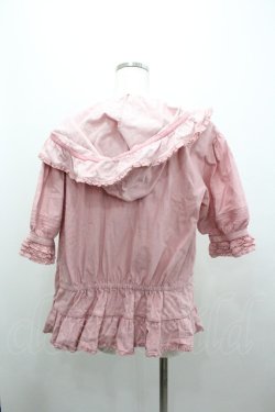 画像2: WONDERFUL WORLD / ピンタックフードオーバーブラウン  ピンク I-26-01-04-009-LO-BL-SA-ZI