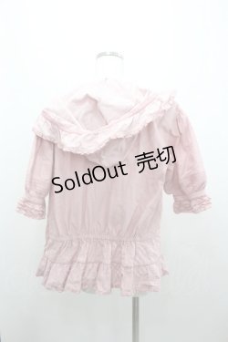 画像2: WONDERFUL WORLD / ピンタックフードオーバーブラウン  ピンク I-26-01-04-009-LO-BL-SA-ZI