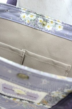 画像3: WONDERFUL WORLD / 雛菊ブーケ総柄スクエアバッグ  パープル I-26-01-04-084-LO-BG-SA-ZI