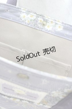 画像3: WONDERFUL WORLD / 雛菊ブーケ総柄スクエアバッグ  パープル I-26-01-04-084-LO-BG-SA-ZI