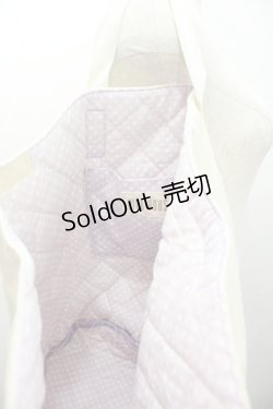 画像3: PINK HOUSE / 内側ドットバケツバッグ  白Ｘラベンダー I-26-01-04-085-LO-BG-SA-ZI