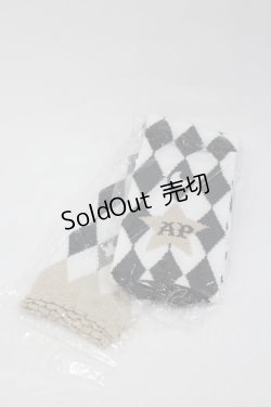 画像1: Angelic Pretty / Wonderダイヤオーバーニー  黒Ｘ白Ｘゴールド I-26-01-04-092-AP-ZA-SA-ZI