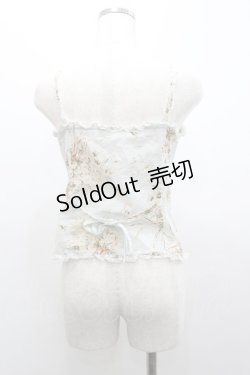 画像2: PINK HOUSE / 薔薇ブーケプリントキャミブラウス  サックス I-26-01-04-001-LO-BL-SA-ZI