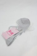 Angelic Pretty / ドットクリームクルー丈ソックス  シルバー I-26-01-04-102-AP-ZA-SA-ZI