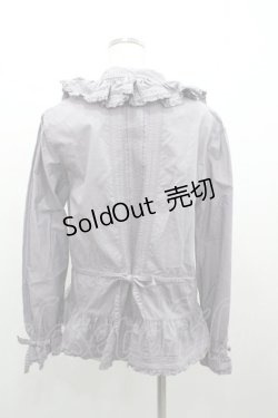 画像2: PINK HOUSE / すみれブーケ刺繍オーバーブラウス  ラベンダー I-26-01-04-011-LO-BL-SA-ZI