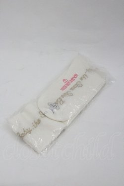 画像2: BABY,THE STARS SHINE BRIGHT / キラキラBABYロゴオーバーニーソックス  白Ｘゴールド I-26-01-04-115-BA-ZA-SA-ZI