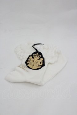 画像1: ALICE and the PIRATES / トーションレースショートソックス  白 I-26-01-04-116-PA-ZA-SA-ZI