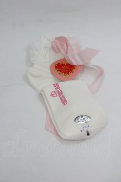 画像2: BABY,THE STARS SHINE BRIGHT / Sweet Cherriesクルーソックス  白Ｘピンク I-26-01-04-117-BA-ZA-SA-ZI