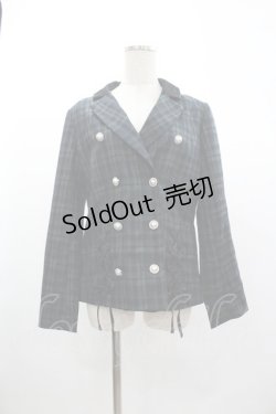 画像1: axes femme POETIQUE / Ｗレースアップテーラージャケット M グリーン I-26-01-04-022-AX-JA-TE-ZI