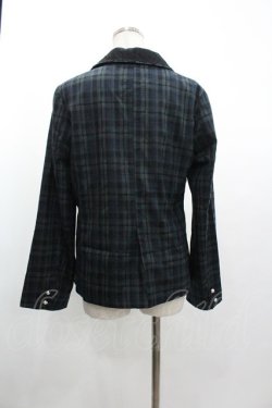 画像2: axes femme POETIQUE / Ｗレースアップテーラージャケット M グリーン I-26-01-04-022-AX-JA-TE-ZI