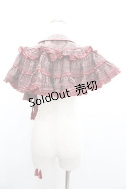 画像2: WONDERFUL WORLD / タータンチェックミニケープ  赤チェック I-26-01-04-026-LO-JA-SA-ZI