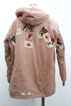 画像3: PINK HOUSE / さんたくまワッペンコーデュロイフードジャケット  ピンク I-26-01-04-027-LO-JA-SA-ZI