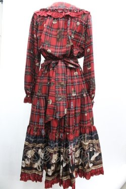 画像2: Angelic Pretty / British Bearブラウス＆ティアードスカート  赤 I-26-01-04-031-AP-OP-SA-ZI