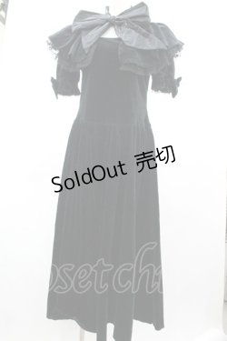 画像1: WONDERFUL WORLD / 別珍ドレス  黒 I-26-01-04-032-LO-SK-SA-ZI