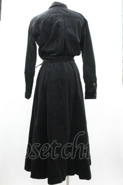 画像2: INGEBORG / コーデュロイシャツワンピース  黒 I-26-01-04-033-LO-OP-SA-ZI