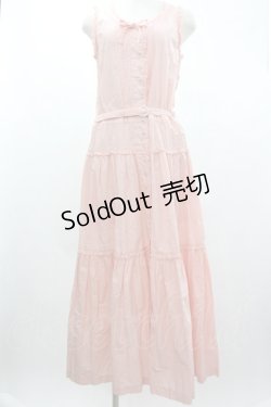 画像1: PINK HOUSE / ギンガムチェックジャンパースカート  ピンクＸ白チェック I-26-01-04-035-LO-OP-SA-ZI