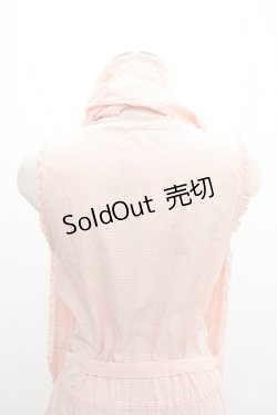 画像4: PINK HOUSE / ギンガムチェックジャンパースカート  ピンクＸ白チェック I-26-01-04-035-LO-OP-SA-ZI