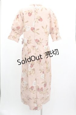 画像2: PINK HOUSE / アンジェリックラビッツエプロンワンピース  ピンク I-26-01-04-041-LO-OP-SA-ZI