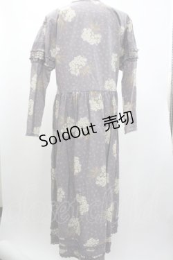 画像2: WONDERFUL WORLD / 雛菊ブーケプリント長袖ワンピース  ラベンダー I-26-01-04-046-LO-OP-SA-ZI