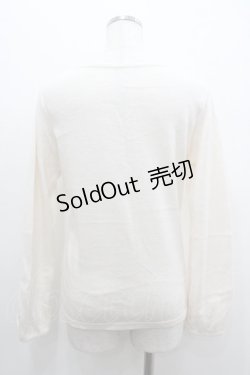 画像2: axes femme / 薔薇レースニットトップス M オフ I-26-01-06-005-AX-TO-TE-ZI