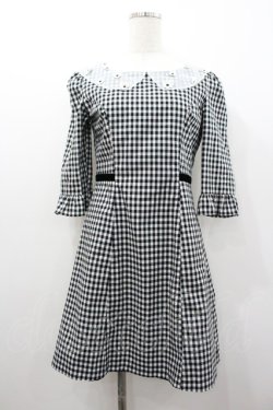 画像1: MILK / petitデイジーワンピース  黒Ｘ白 I-26-01-06-049-ML-OP-SA-ZI