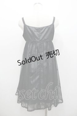 画像2: MILK / エッフェル塔ptワンピース  黒 I-26-01-06-055-ML-OP-SA-ZI