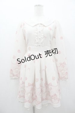 画像1: LIZ LISA / マイメロディコラボリボンパネル柄Snowワンピース  ピンク I-26-01-06-059-LO-OP-SA-ZI