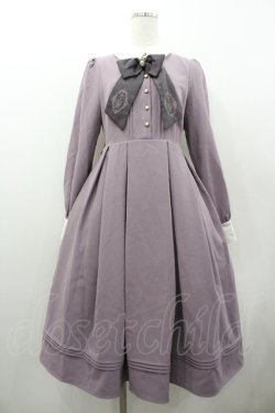画像1: Amavel / Mademoiselleミドルワンピース  ラベンダー I-26-01-06-061-CA-OP-SA-ZI