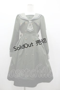 画像1: Amavel / Theatreland Guardian セーラーミリタリーワンピース  カーキ I-26-01-06-063-CA-OP-SA-ZI
